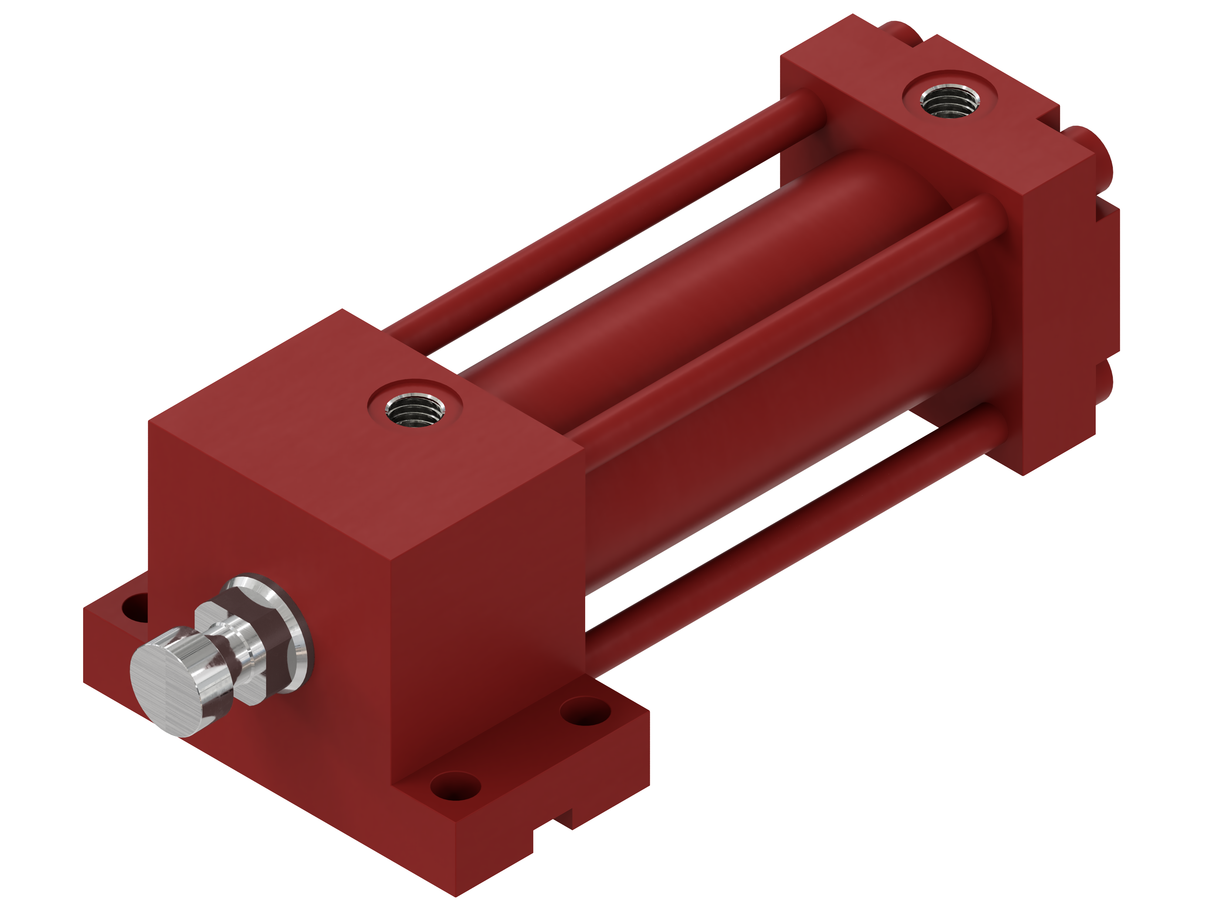 Hydraulic cylinder, double acting, HVB serie - Mounting by low head lugs