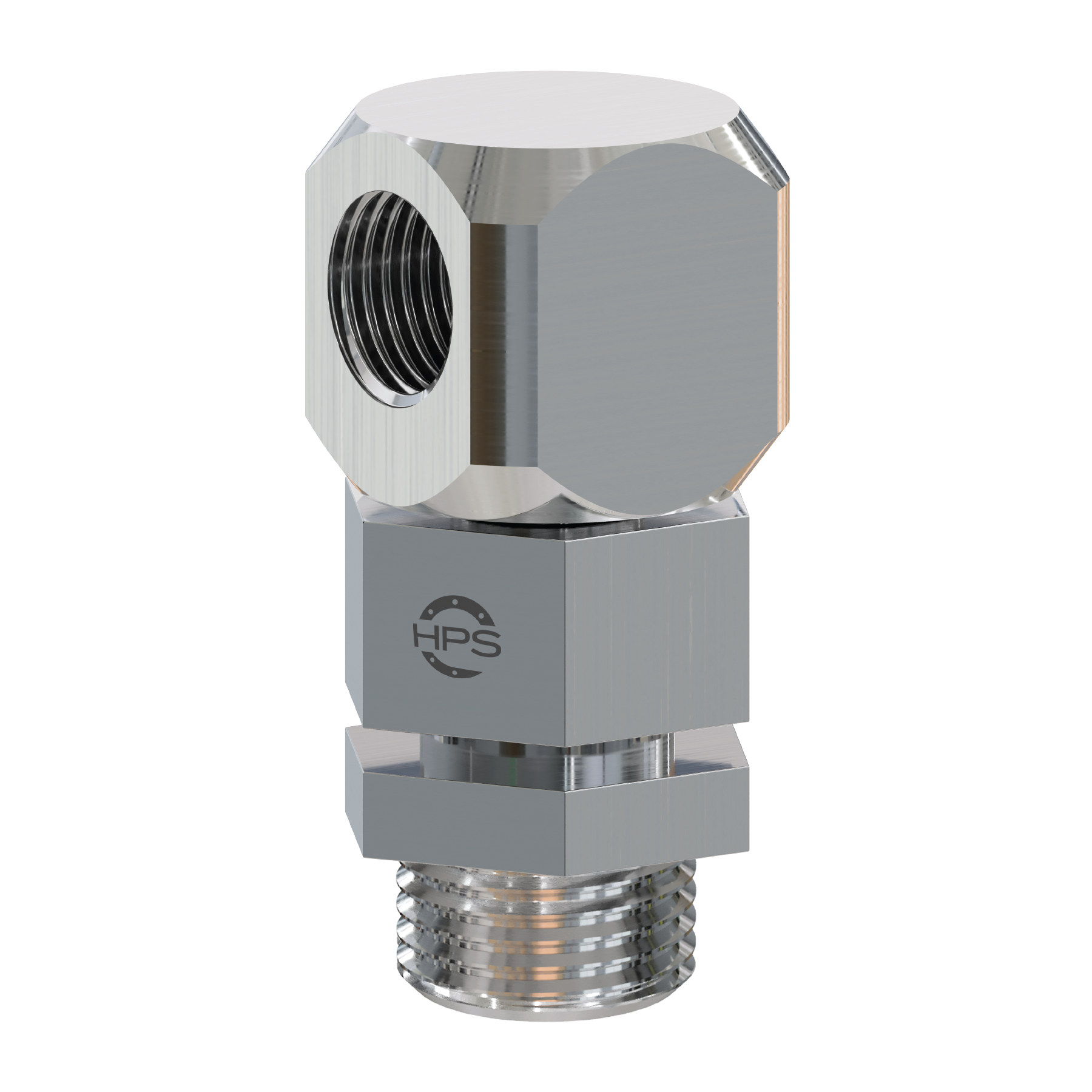 Male thread plug, 360° orientable for hose adaptor