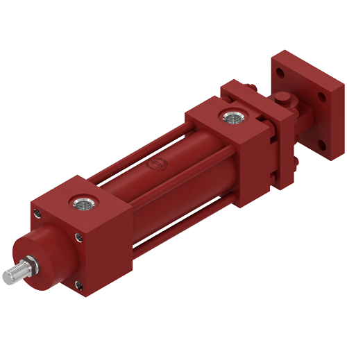 VT 160 - MF3 MOUNTING: FIXED EYE, REAR SIDE + MALE COMPLEMENT