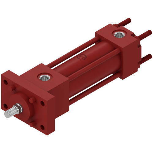 VT 160 - MF1 MOUNTING: FRONT RECTANGULAR FLANGE