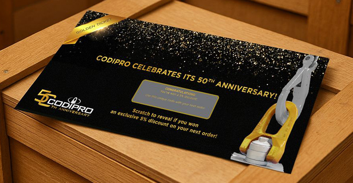 CODIPRO fête ses 50 ans avec la campagne Golden Ticket